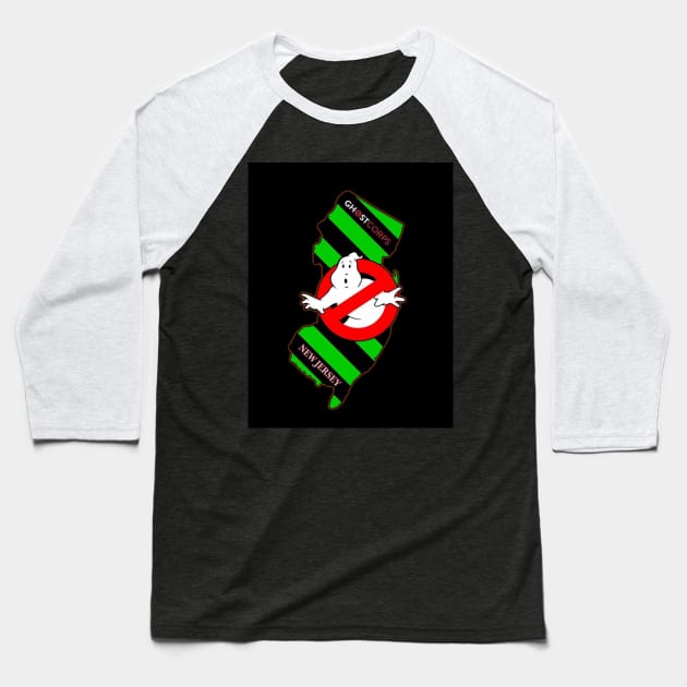 GCNJ OFFICIAL LOGO Baseball T-Shirt by GCNJ- Ghostbusters New Jersey